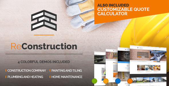 ReConstruction 1.0.0 – Contractor & Building WordPress Theme