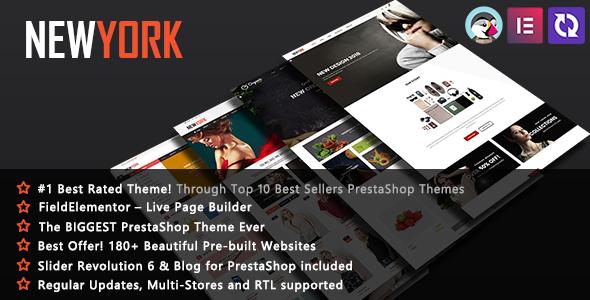 NewYork 4.5.7 – Elementor Multi-Purpose PrestaShop Theme