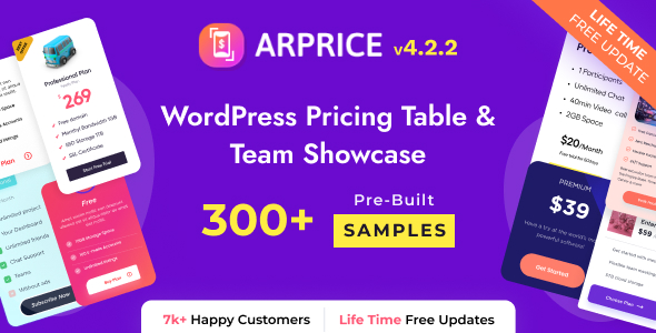 ARPrice Review: Flexible WordPress Pricing Tables 1.0.0
