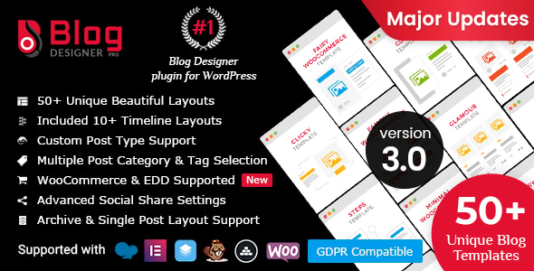 Blog Designer PRO for WordPress Review: Easy Blog 1.0.0