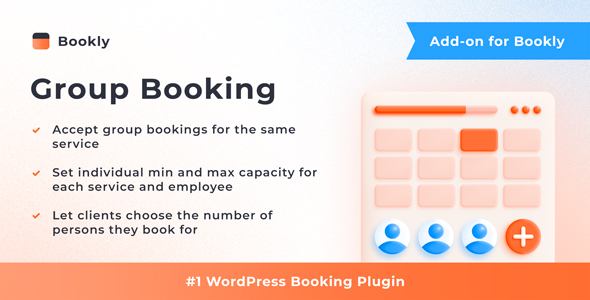 Bookly Group Booking (Add-on) — CodeCanyon > WordPress > Add-ons preview