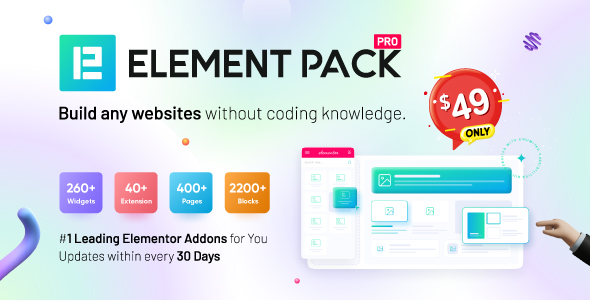 Element Pack - Addon for Elementor Page Builder WordPress Plugin — CodeCanyon > WordPress > Add-ons preview