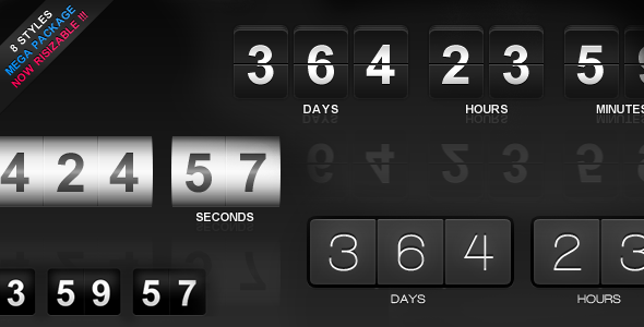 jCountdown Mega Package — CodeCanyon > JavaScript > Countdowns preview