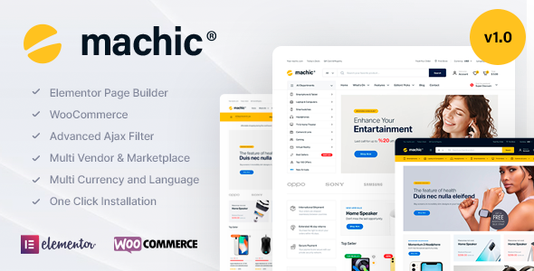 Machic Electronics Store WooCommerce Theme Review 1.0.0