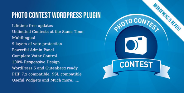 Photo Contest WordPress Plugin — CodeCanyon > WordPress > Galleries preview