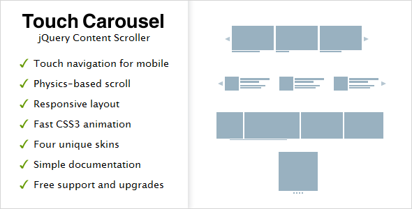 TouchCarousel Review: jQuery Content Scroller 1.2