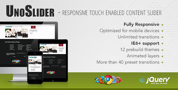 UnoSlider Review: Responsive Touch Slider 1.7