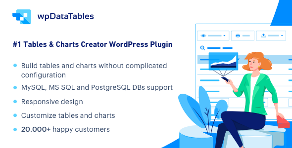 wpDataTables - Tables and Charts Manager for WordPress — CodeCanyon > WordPress > Interface Elements preview