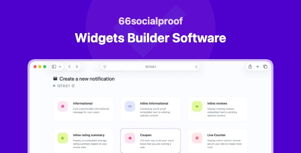 66socialproof - Social Proof & FOMO Widgets Notifications (SAAS) — CodeCanyon > PHP Scripts > Social Networking preview