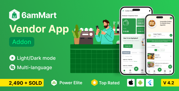6amMart – Vendor App Review: Flutter Vendor Tool 1.0.0