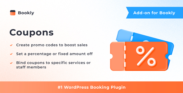 Bookly Coupons (Add-on) Review: Discounts Made Easy 1.0.0