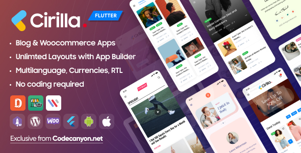 Cirilla Flutter App Review: WordPress & WooCommerce 1.0.0
