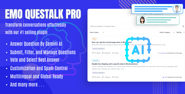 EMO Questalk Pro Review: Q&A Forum Plugin 1.0.0