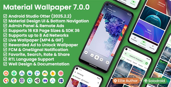 Material Wallpaper Review: Android Wallpaper App 1.0.0