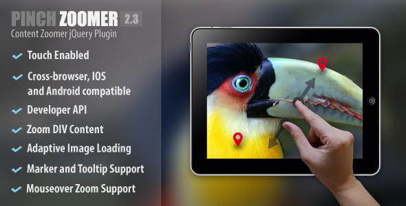Pinch Zoomer jQuery Plugin Review: Easy Image Zoom 2.0