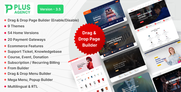 PlusAgency Review: Multipurpose Website Builder 1.0.0