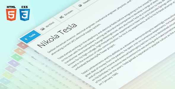 Sky Tabs — CodeCanyon > CSS > Tabs & Sliders preview