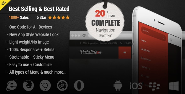 WebSlide Review: Responsive Bootstrap 5 Mega Menu 5.6